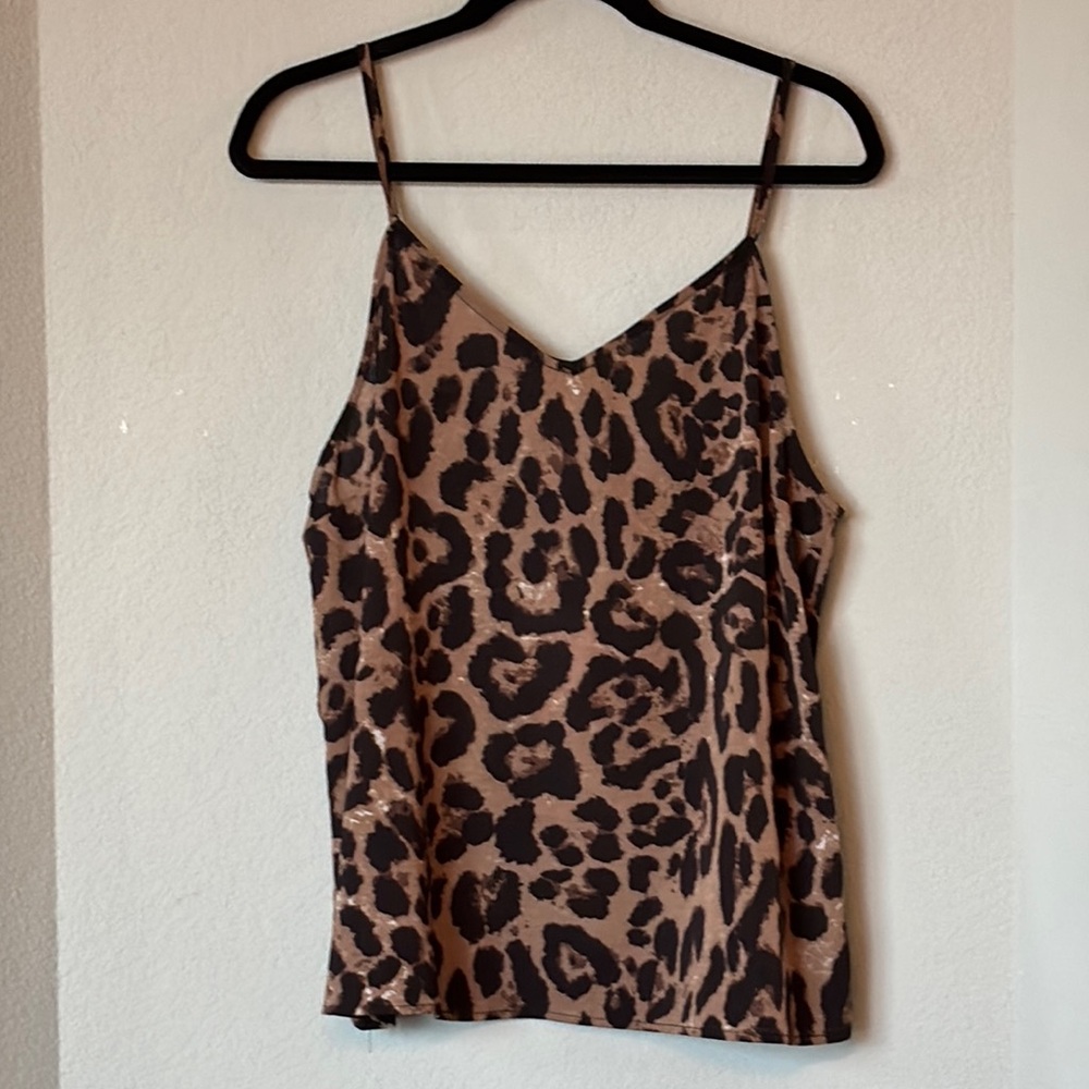 Hayden LA Leopard Print Cami Tank Blouse XL NWT